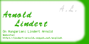 arnold lindert business card